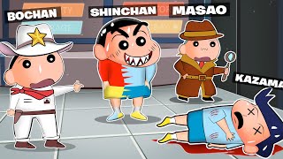 Shinchan Became Shapeshifter And Turned Into Kazama In Super Sus 😱🔥  Shinchan Playing Among Us 3D 😂 [upl. by Tina]