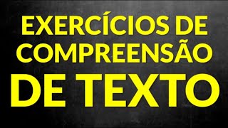 📌 Vamos praticar exercícios de compreensão de textos Prof Alda [upl. by Haymo]