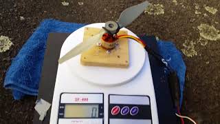 Turnigy D282610 1400kv Brushless Motor Thrust Test 2 [upl. by Sybil]