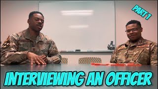 Interviewing An Officer In The Air Force Pt1 [upl. by Azeret]