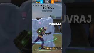 cs rank in 1vs 3 clutch in torgon freefire 1vs3clutch trending viralvideo freefireshorts kingf [upl. by Monteria]