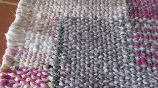 Pink and Gray rug finished [upl. by Sirotek]