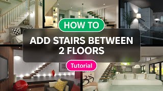 How to add stairs  Tutorial for beginners  Planner 5D [upl. by Ylnevaeh805]