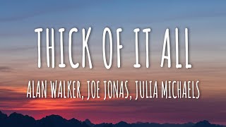 Alan Walker Joe Jonas Julia Michaels  Thick Of It All Lyrics [upl. by Ytisahc135]