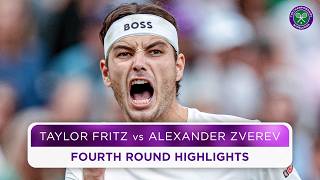 Stunning comeback in five sets  Taylor Fritz vs Alexander Zverev  Highlights  Wimbledon 2024 [upl. by Lati]