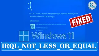 ✅ How To Quickly Fix IRQLNOTLESSOREQUAL in Windows 11 [upl. by Navillus]