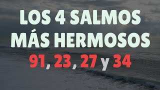 Los 4 SALMOS MÁS HERMOSOS de La Biblia 91 23 27 y 34 [upl. by Ylebmik468]