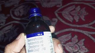 Dextromethorphan hydrobromide and chlorpheniramine maleate cough syrup hindi [upl. by Notgnirrab]