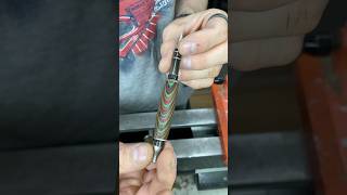 Multicolor wooden pen blank turned into fountain pen 🔥✨ asrm penturning woodturning [upl. by Ress]