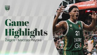 Žalgiris  Maccabi  Game Highlights  20241024 [upl. by Liuqa]