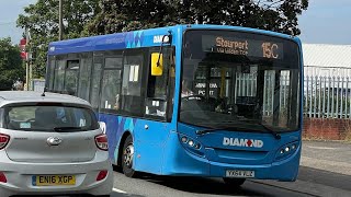 15C Kidderminster To StourportonSevern Circular Clockwise Plus a diversion via The Manor Hotel [upl. by Rennug]