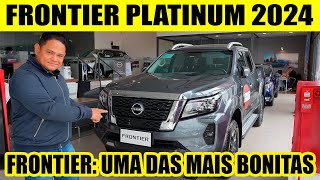 NOVA NISSAN FRONTIER PLATINUM 2024  UMA DAS PICAPES MAIS LINDAS [upl. by Yelhak304]