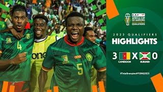 Cameroon 🆚 Burundi  Highlights  TotalEnergiesAFCONQ2023  MD6 Group C [upl. by Maeve]