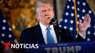 Trump amenaza a Venezuela con quotduras consecuenciasquot si no recibe deportados  Noticias Telemundo [upl. by Annaig]