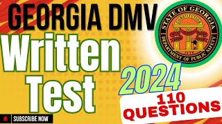 Georgia DMV Written Test 2024  110 Questions  Georgia Permit Practice Test 2024 DDS GA DL [upl. by Pears834]