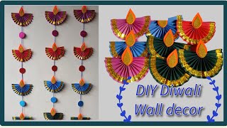 Diwali Decoration ideas DIY Diwali home decor Easy and Quick Diwali Wall decoration [upl. by Aihsel]