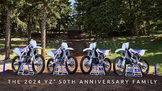 The Yamaha YZ 50 Years of Building Better Machines  2024 Yamaha YZ 50th Anniversary Lineup [upl. by Adnwahsal]