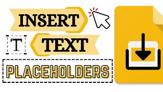 How to Insert Text Placeholders in Google Slides Create your Layout [upl. by Einahpetse705]