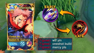 YIN NEW ONE SHOT BUILD🔥 NEW BROKEN FIRST ITEM FOR EARLY AND LATE GAME DAMAGE HACK  MLBB [upl. by Doe]