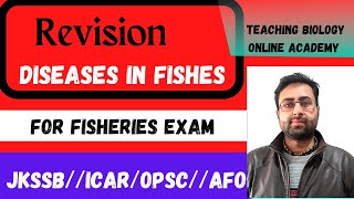 Fish DiseasesBacterialFungalParasiticProtozoanViralMiscellaneousFisheries Exam [upl. by Ahras277]