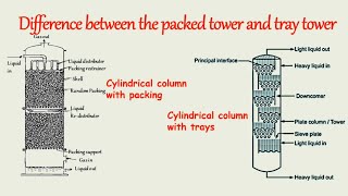 Difference between Packed column and tray columnMass Transfer Operations [upl. by Suhail]