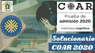 SOLUCIONARIO COLEGIO DE ALTO RENDIMIENTO COAR 2020 ACADEMIA OMEGA [upl. by Onairam624]