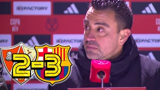 RUEDA PRENSA XAVI UD BARBASTRO 23 FC BARCELONA [upl. by Abbottson]