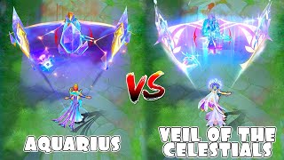 Aurora Veil of the Celestials VS Aquarius Skin Comparison [upl. by Atram]