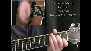 Bob Dylan Positively 4th Street  Guitar Performamce Play Through [upl. by Naitsirhk]