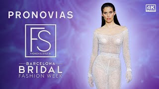 PRONOVIAS ATELIER s24 Sara Sampaio  Victoria’s Secret Angel 4K Barcelona Bridal Fashion Week [upl. by Strain611]