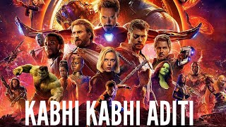 KABHI KABHI ADITI SONG FT AVENGERS  MARVEL [upl. by Shurwood]