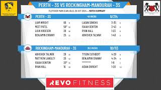 Perth  3s v RockinghamMandurah  3s [upl. by Eedyak675]