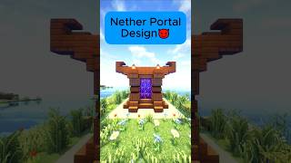 Nether Portal Design😈 minecraft shorts [upl. by Gustafsson]