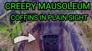 Creepy mausoleum  Coffins in plain sight [upl. by Anauq687]