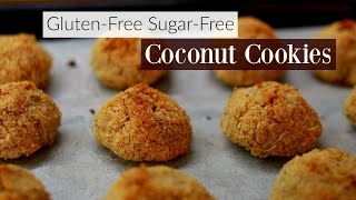 3Ingredient Coconut Cookies Gluten and Sugar Free [upl. by Renaldo]