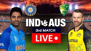 🔴LIVE IND vs AUS  T20 Series 3rd Match  INDIA vs AUSTRALIA  Cricket [upl. by Adnahcal847]