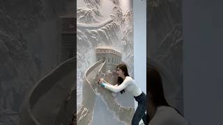 Beautiful artist who creates relief murals [upl. by Anitsud768]