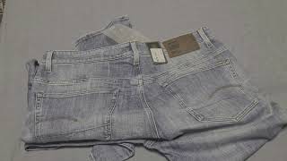 MENS G STAR 3301 JEANS UNBOXING AND REVIEW [upl. by Dahsra352]