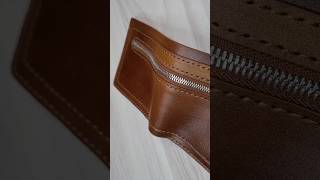 Leather Bifold wallet diy wallet pdfpattern leatherwallet handmade [upl. by Remde224]