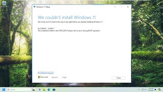 Error 0xc1900101 on Windows 11 Installation Assistant Guide [upl. by Archer]