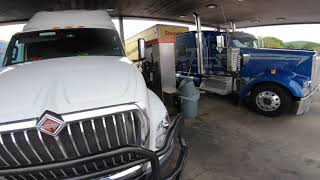 Getting Fuel and a Shower at TA Truck Stop In New Jersey TRUCK DRIVER VLOG 9 [upl. by Ion]