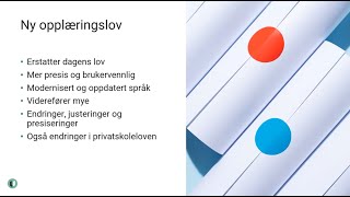 Oversikt over ny opplæringslov [upl. by Ardnait]