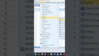 Regression Analysis in spss Regression Entre method shortsfeed shorts regression spss [upl. by Adekan]