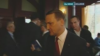 quotYoull all be deadquot Polish foreign minister Radoslaw Sikorskis warning to Ukraine protest leader [upl. by Arob]