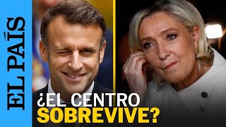 ELECCIONES FRANCIA 2024  Macron cae de 250 a 168 diputados la travesía del desierto del centro [upl. by Hamon]