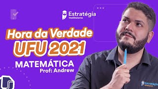 Revisão Matemática  Hora da Verdade UFU [upl. by Yggep]