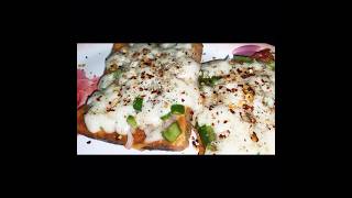 How to make  BREAD PIZZA with cheese  Instant Bread Pizza [upl. by Howland844]