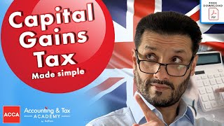 Capital Gains Tax UK  Made Simple in 5 mins  FREE DOWNLOAD [upl. by Patt]