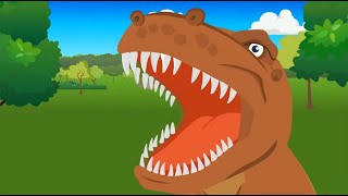 TRex Song for Kids 🦖🎶  Learn Dinosaur Sounds amp Dance [upl. by Ahcilef]