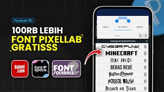 3 Website Download Font PixelLab GRATIS  Cara Instalnya 😎✨ [upl. by Chrisman415]